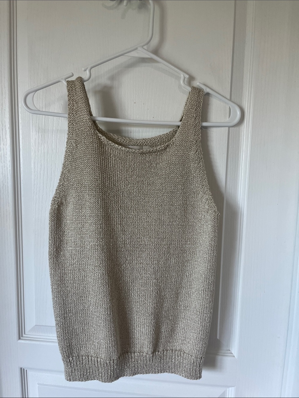 LOFT Beige Knit Tank Top